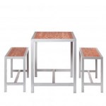 Firenze Picknickset Gestell Aluminum mit Teak